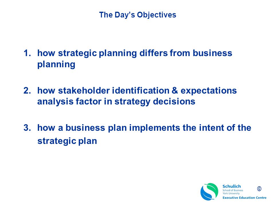 Strategic business planning training course
